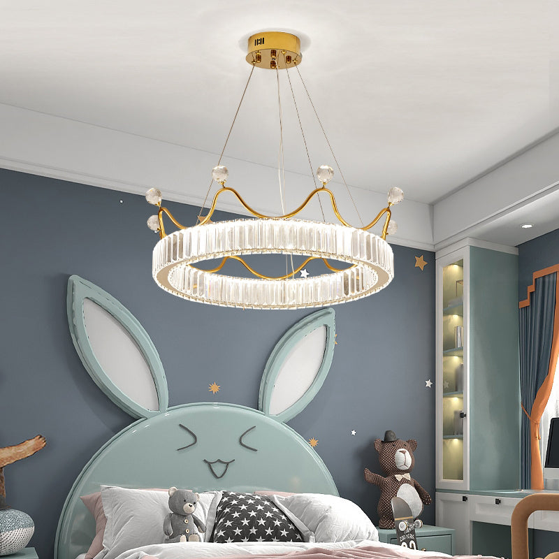 Camera da letto per bambini Luci a sospensione a sospensione Cristallo contemporaneo Lampade sospese
