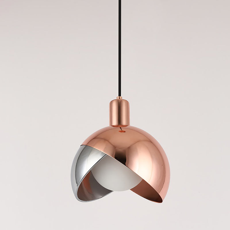 Electroplate Iron Hanging Lamp in Modern Artistic Style Glass Globe Pendant Light for Dining Room