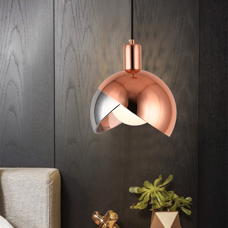 Electroplate Iron Hanging Lamp in Modern Artistic Style Glass Globe Pendant Light for Dining Room