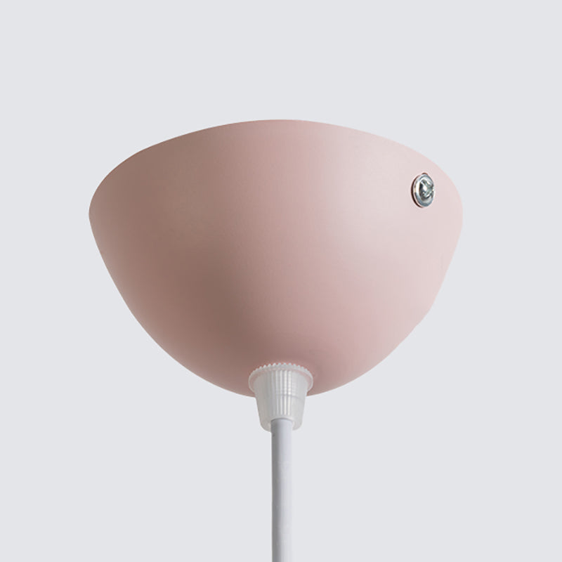 Pot Cover Forme Hanging Lighting Modern Style Metal 1-Light Pendant le restaurant