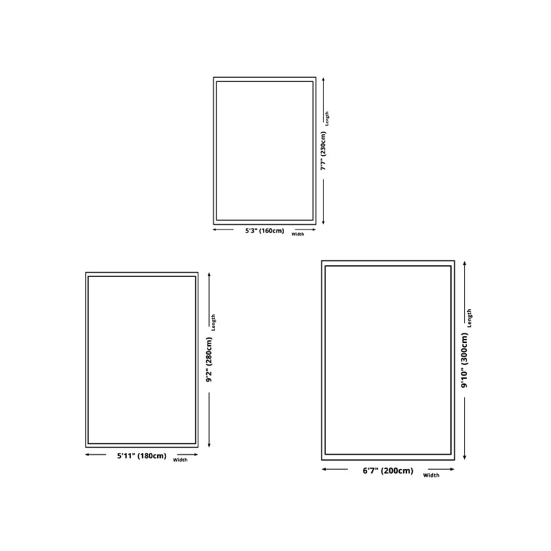 Gray Simple Rug Polyester Striped Indoor Rug Washable Rug for Drawing Room