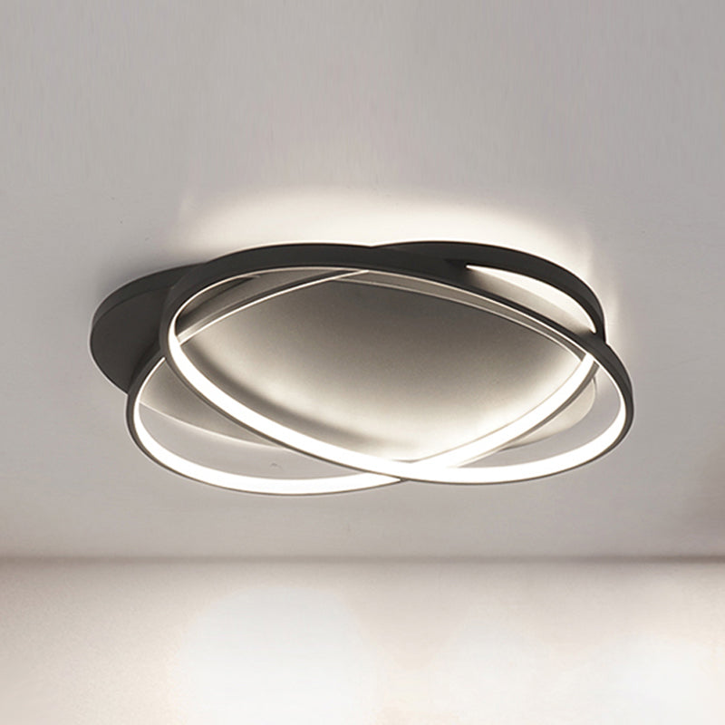 LED Flush Mount Ceiling Lighting 2 Lights Modern Ceiling Mounted Lights for Living Room