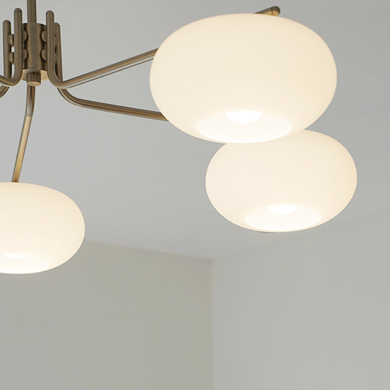 Lámparas de lámparas de lámpara de madera moderna tazón de colgante de suspensión múltiple