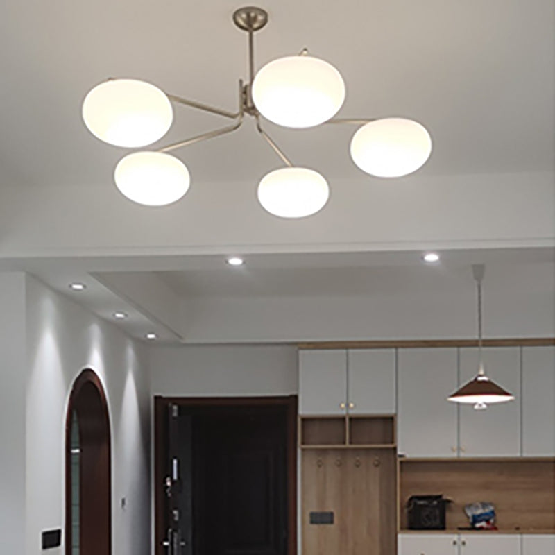 Lámparas de lámparas de lámpara de madera moderna tazón de colgante de suspensión múltiple