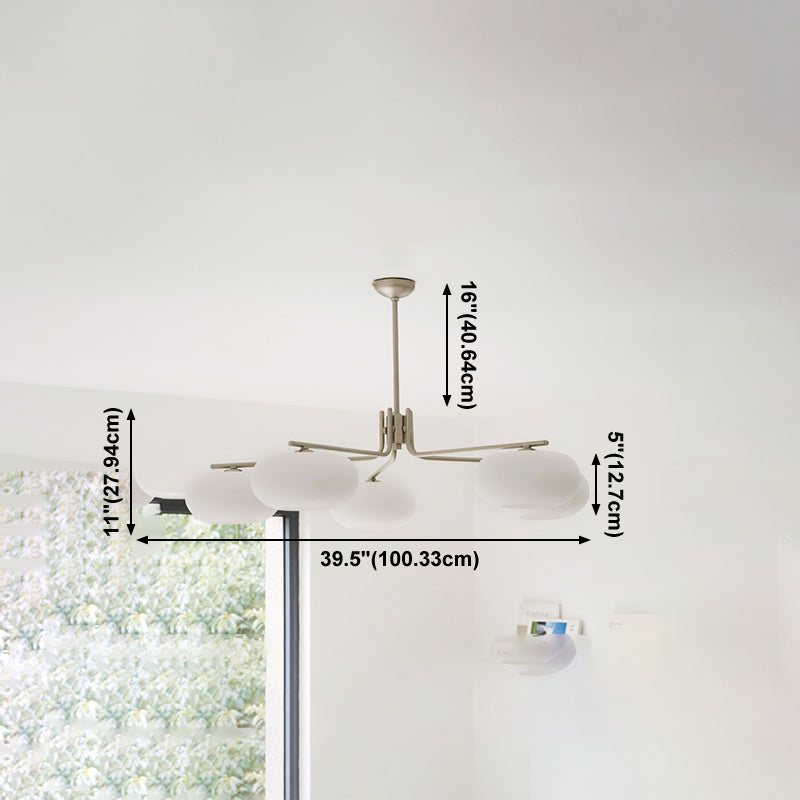 Lámparas de lámparas de lámpara de madera moderna tazón de colgante de suspensión múltiple