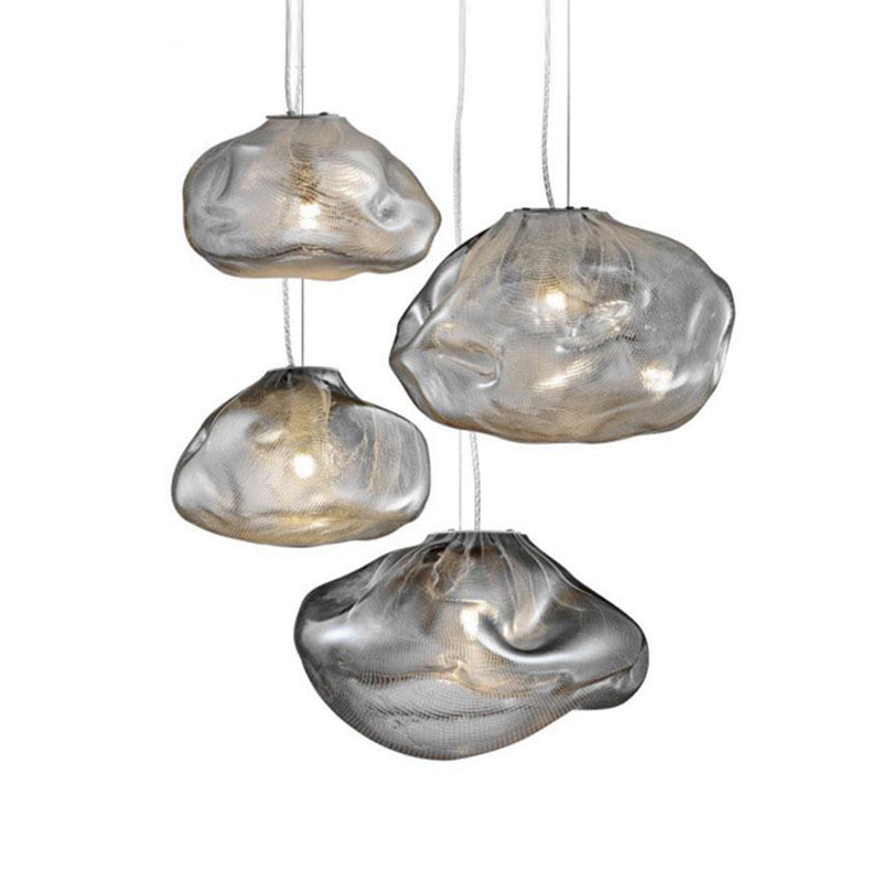 Glass Hanging Pendant Light Creative 1 Light Living Room Modern Hanging Light Fixtures
