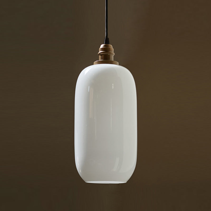 Lampe suspendue en verre blanche Style moderne 1 Éclairage de la tête