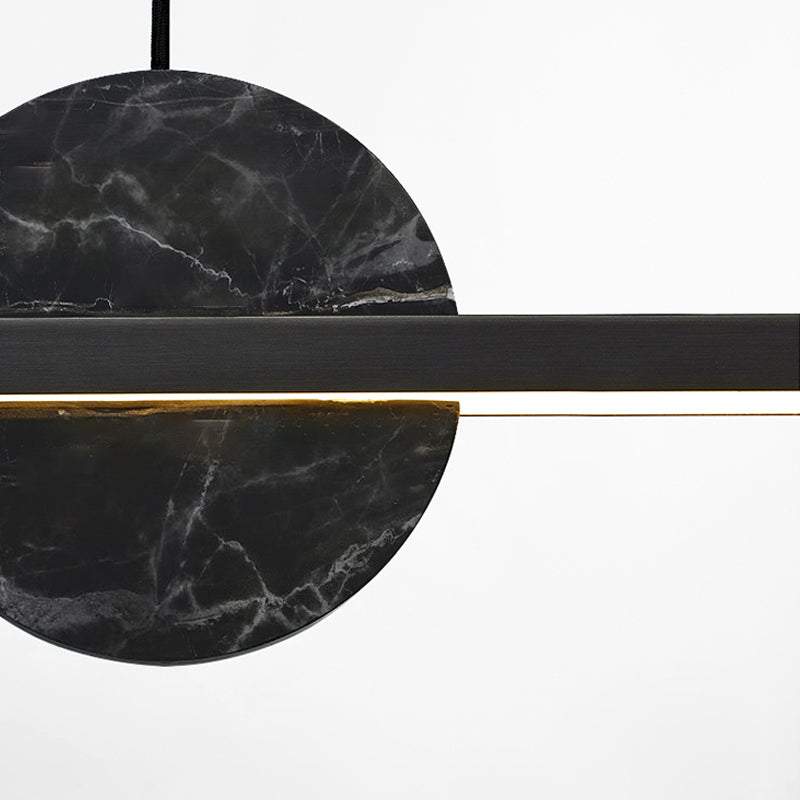 Modern Simple Dining Chandelier Light Metal Pendant Lamp Fixture for Dining Room