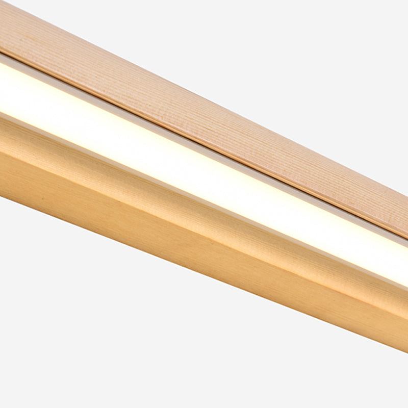 Modern Household Wall Light Creative Wall Sconce with Wooden Shade for Sitting Room