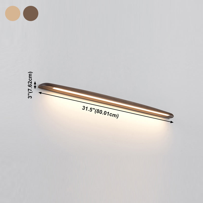 Modern Household Wall Light Creative Wall Sconce with Wooden Shade for Sitting Room