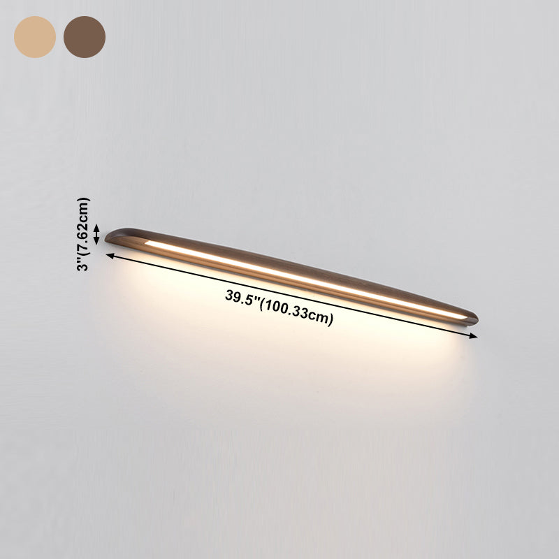 Modern Household Wall Light Creative Wall Sconce with Wooden Shade for Sitting Room