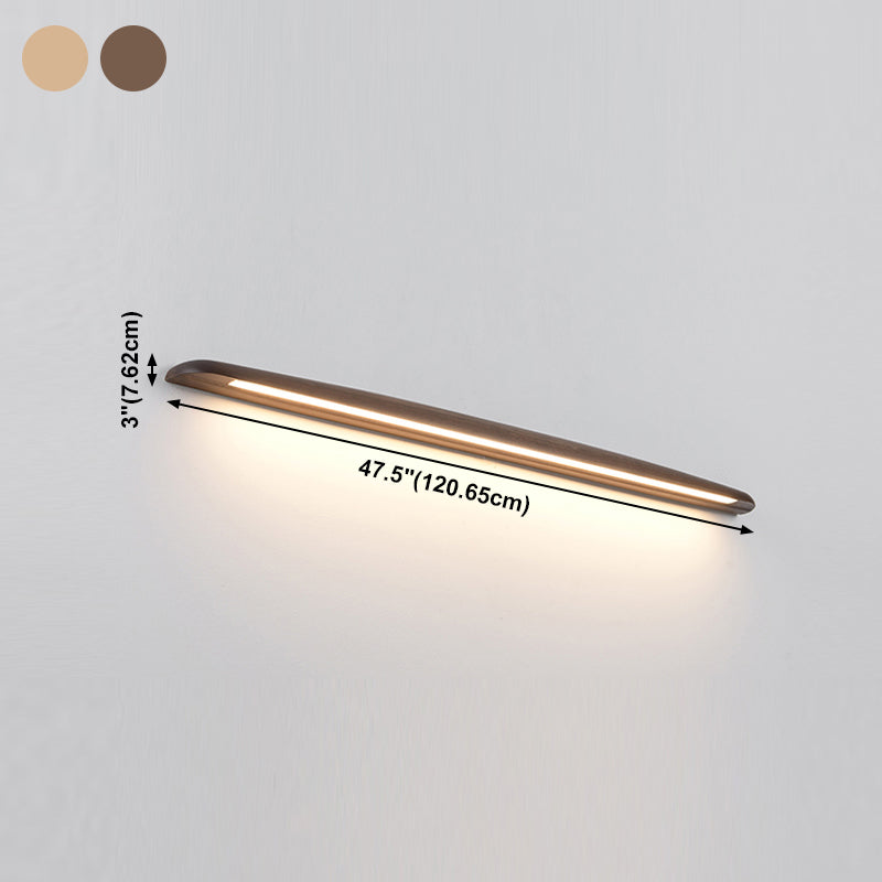 Modern Household Wall Light Creative Wall Sconce with Wooden Shade for Sitting Room