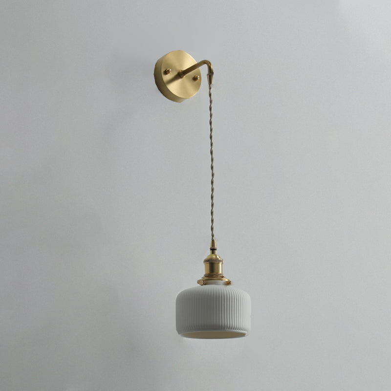 Modern de pared de cerámica Metal 1 1 de luz Medida de pared para sala de estar para sala de estar