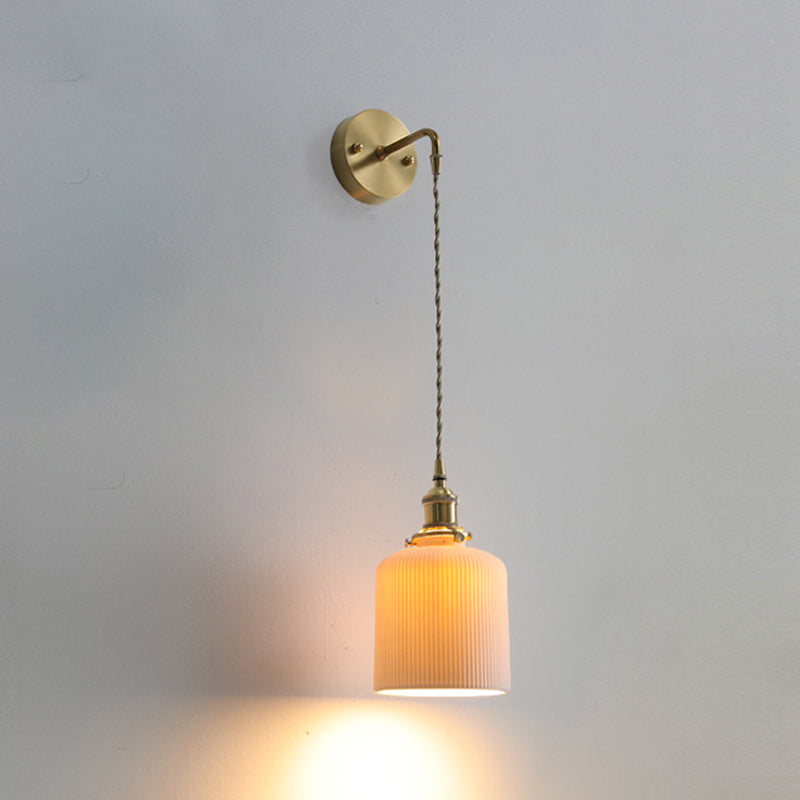 Modern de pared de cerámica Metal 1 1 de luz Medida de pared para sala de estar para sala de estar