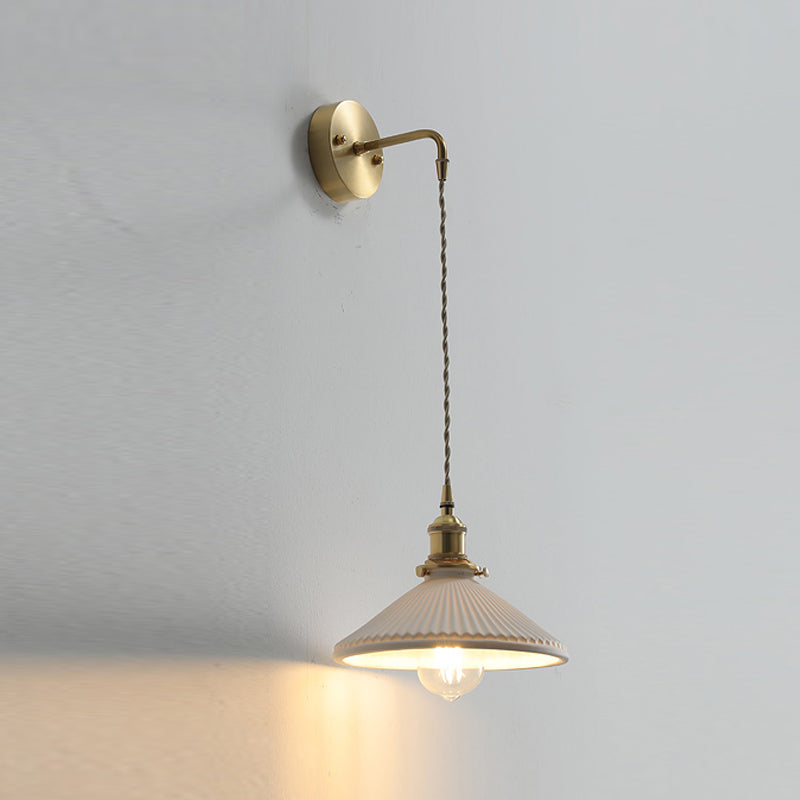 Modern de pared de cerámica Metal 1 1 de luz Medida de pared para sala de estar para sala de estar