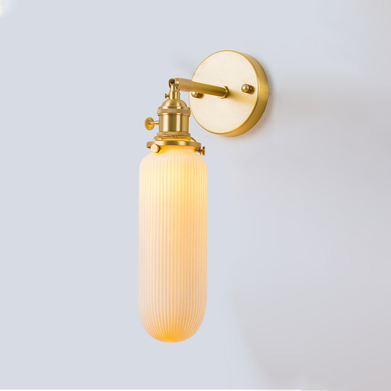Sentón de vidrio pared apliques moderno 1 cabeza de pared montada en la pared