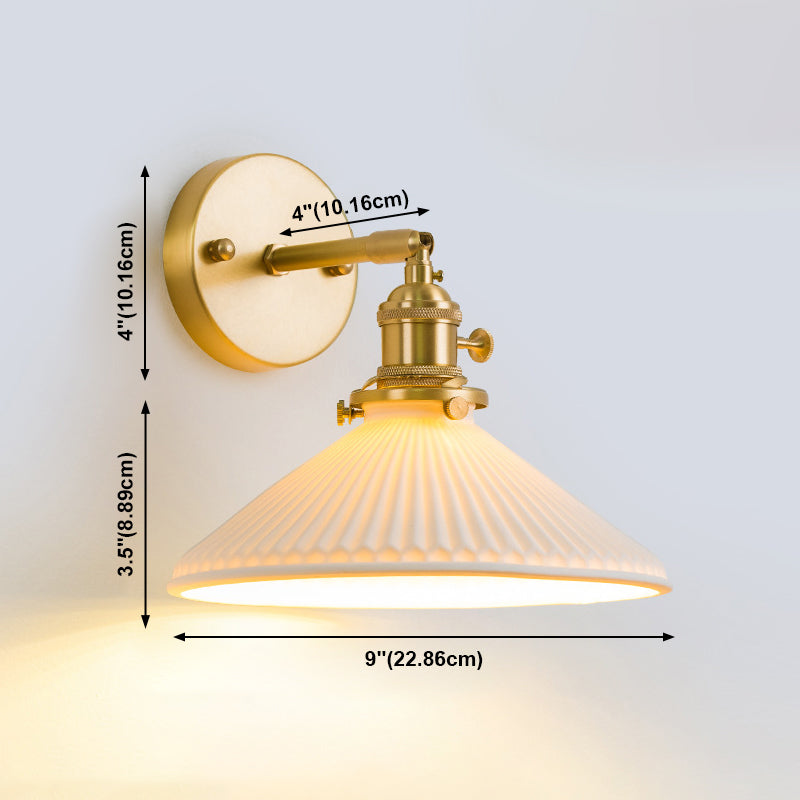 Sentón de vidrio pared apliques moderno 1 cabeza de pared montada en la pared