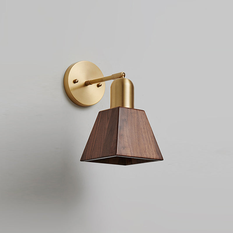 Luz de pared de madera de estilo de pared de estilo contemporáneo para el dormitorio