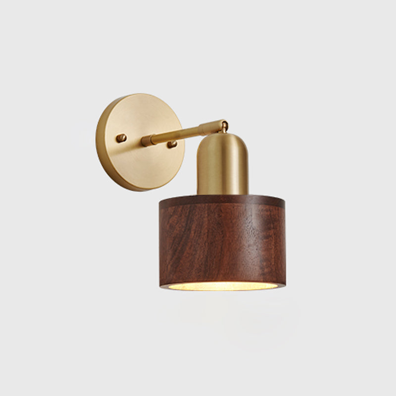 Luz de pared de madera de estilo de pared de estilo contemporáneo para el dormitorio