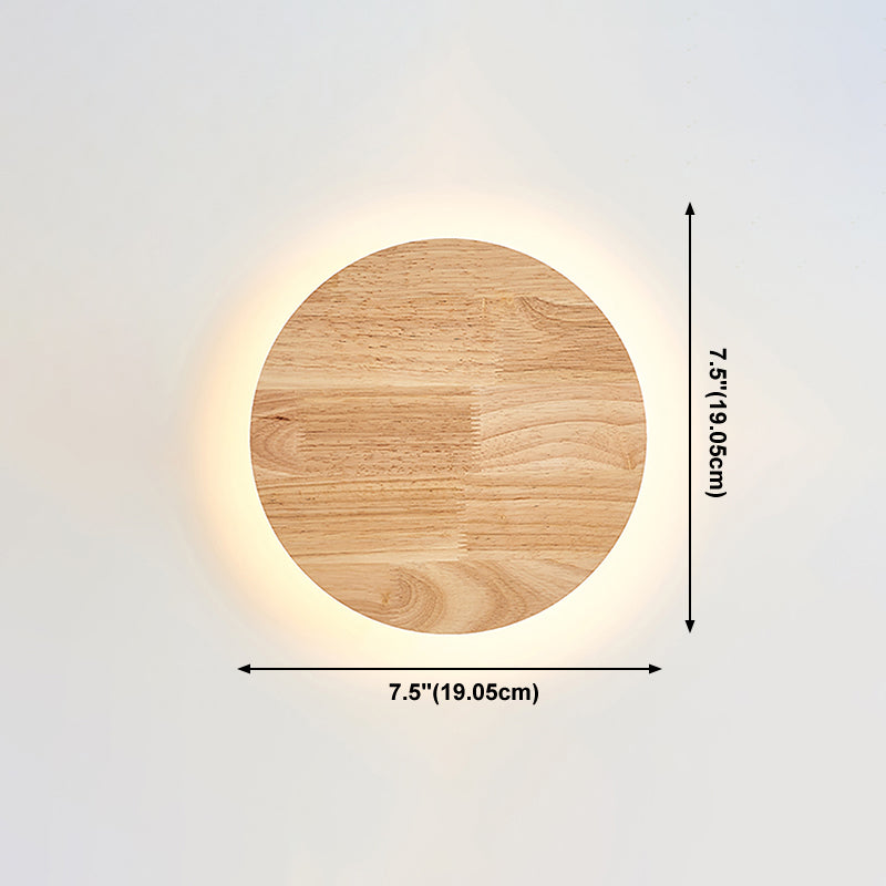 Luz de pared de pared doméstica moderna lámparas de pared de madera para cafetería