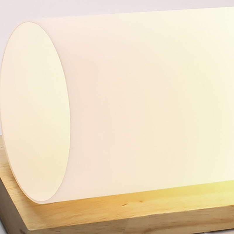 Luz de pared de madera de estilo moderno lámparas de pared creativa para dormitorio de hotel