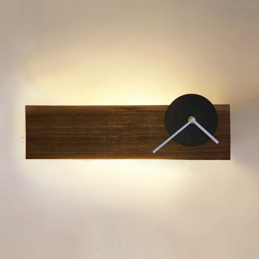 Lampe murale en bois de style contemporain Simplicité Géométrique Simplicité Murne Lumière pour la chambre