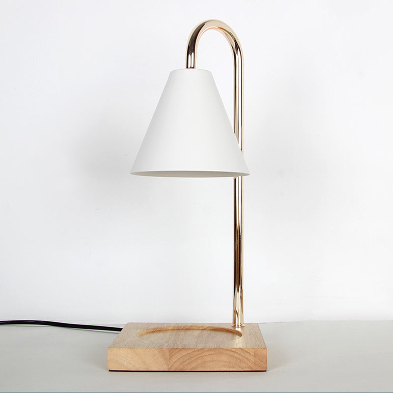 Metalen boog tafellamp moderne stijl kleurrijke single light tafel licht voor slaapkamer