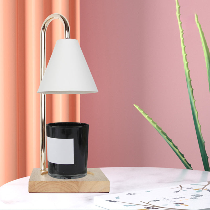 Metalen boog tafellamp moderne stijl kleurrijke single light tafel licht voor slaapkamer