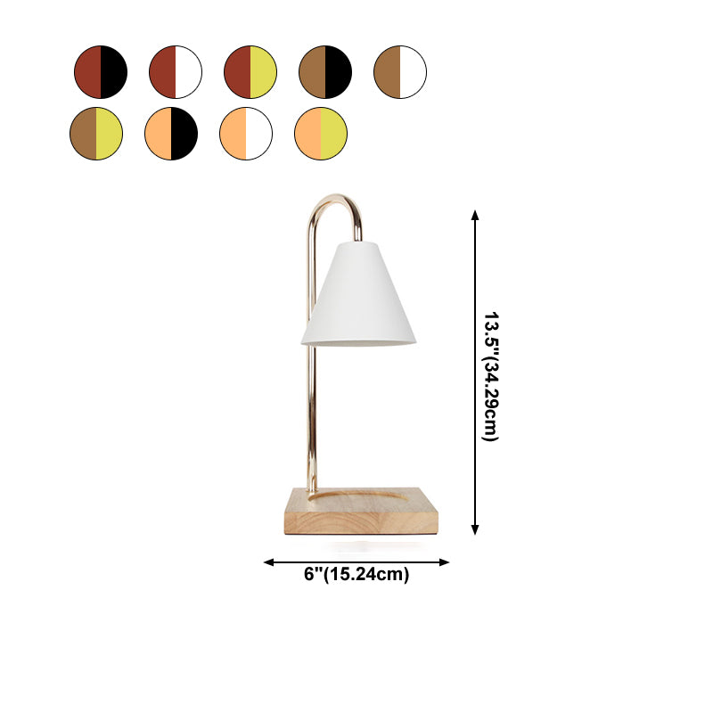 Metalen boog tafellamp moderne stijl kleurrijke single light tafel licht voor slaapkamer