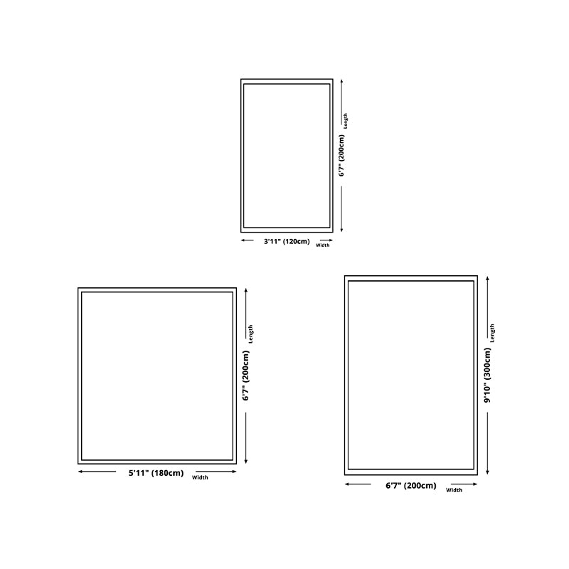 Gray Modern Rug Polyester Graphic Rug Non-Slip Backing Rug for Home Decor