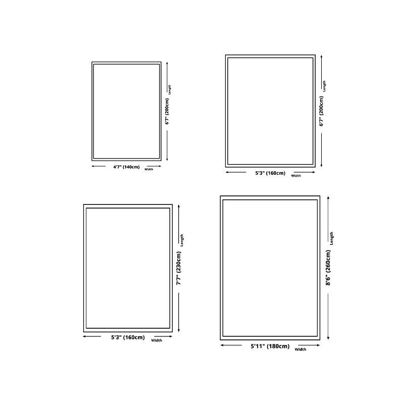 Gray Modern Rug Polyester Graphic Rug Non-Slip Backing Rug for Home Decor