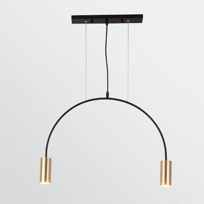 Cylinder Island Lighting Fixtures Contemporary Metal Island Light Fixtures for Kitchen