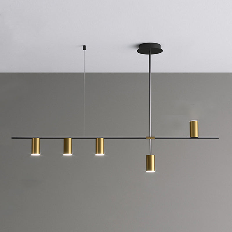 Cylinder Island Lighting Fixtures Contemporary Metal Island Lighting Ideas for Kitchen