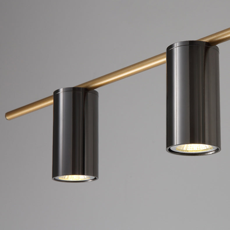 Cylinder Island Lighting Fixtures Contemporary Metal Island Lighting Ideas for Kitchen