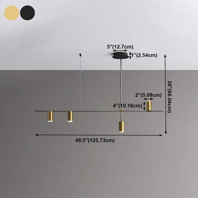 Cylinder Island Lighting Fixtures Contemporary Metal Island Lighting Ideas for Kitchen
