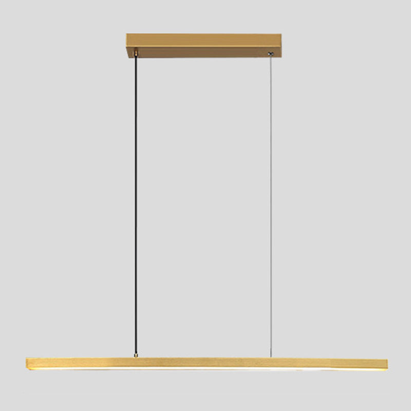 1 Licht lineare Inselbeleuchtung zeitgenössische Metal-Inselbeleuchtungsideen