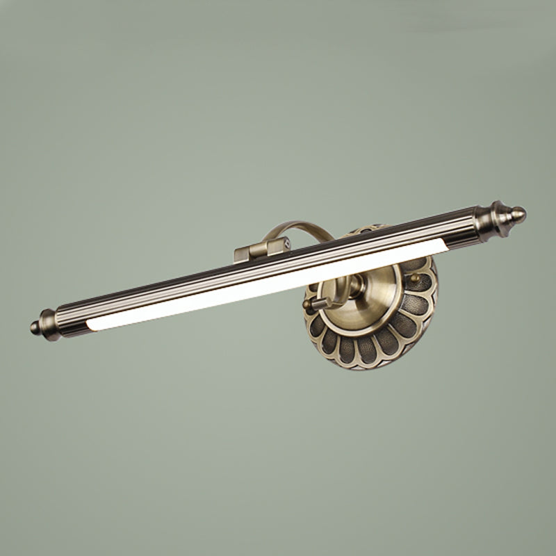 Luci da muro di vanità per vanità lineare in metallo 1 luci murali di vanità leggera