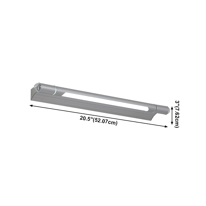 Metal Linear Vanity Lighting Contemporary Style 1 Light Vanity Lighting Ideas