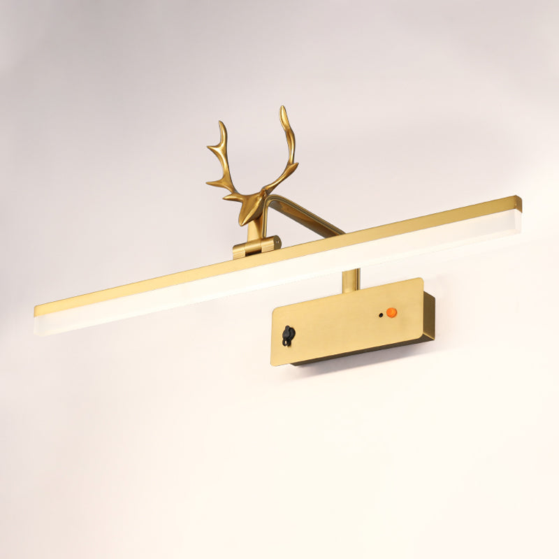 Luci di vanità contemporanea in metallo Linear Lighting 1 Light Vanity Lights