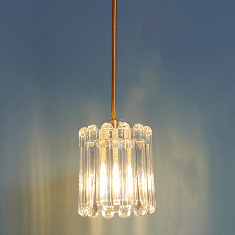 Crystal Hanging Lights Modern Style 1 Head Hanging Mount Fixture for Bedroom