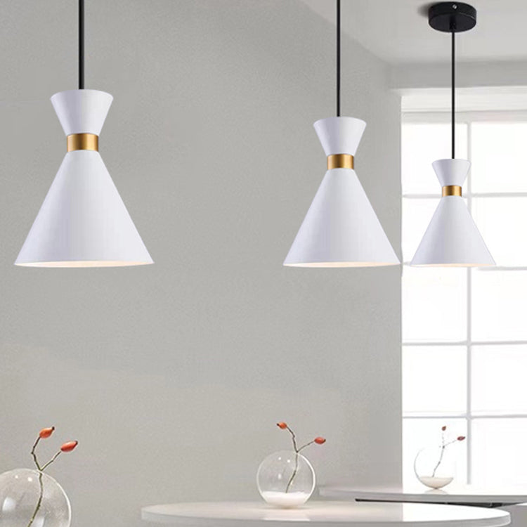 Metal Cone Hanging Lights Modern Macaron Style 1 Head Hanging Mount Fixture for Bedroom