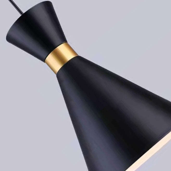 Metal Cone Hanging Lights Modern Macaron Style 1 Head Hanging Mount Fixture for Bedroom