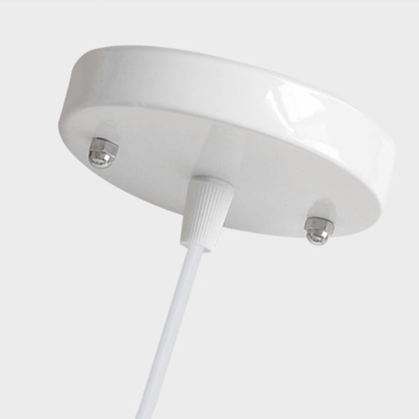 Pot Cover Shape Hanging Lighting Modern Metal 1 Light Pendant Lamp for Living Room