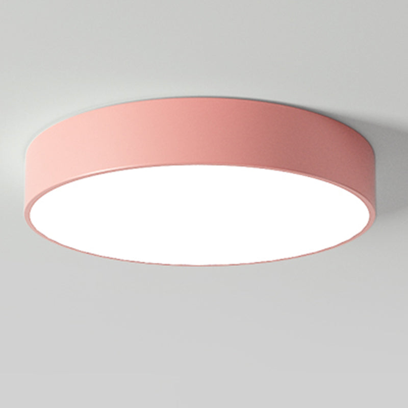 Plafoniera moderna da incasso in stile amaretto, rotonda, in acrilico, a LED, da incasso