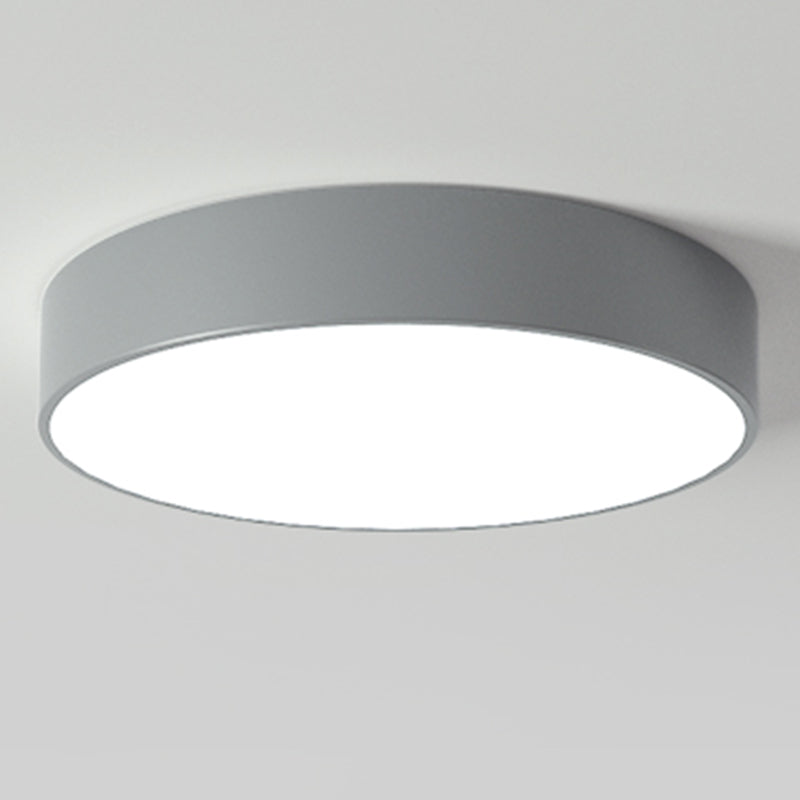 Plafoniera moderna da incasso in stile amaretto, rotonda, in acrilico, a LED, da incasso