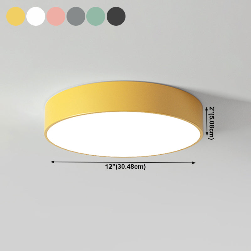 Plafoniera moderna da incasso in stile amaretto, rotonda, in acrilico, a LED, da incasso