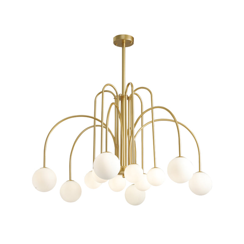 Modern Metal Chandelier Light Multi-Head Suspension Pendant Lamp for Living Room