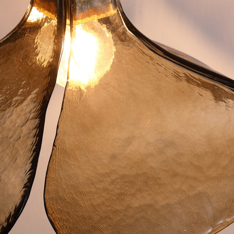 Luce a sospensione in vetro ambra in stile industriale Antique 1 lampada a sospensione leggera per sala da pranzo