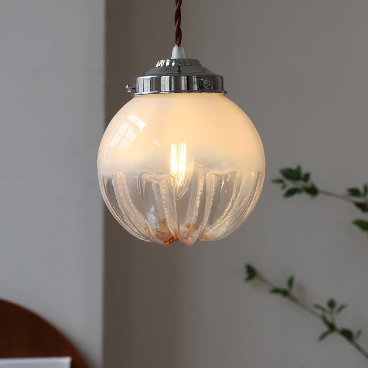 Pendante de style moderne minimalisme minimalisme en métal verre suspendu pour le chevet