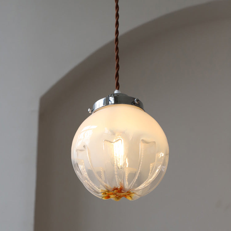 Pendante de style moderne minimalisme minimalisme en métal verre suspendu pour le chevet